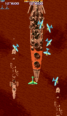 Gameplay screen of 19XX : The War Against Destiny
