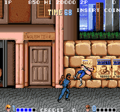 Gameplay screen of Double Dragon